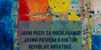 Javni poziv za predlaganje javnih potreba u kulturi